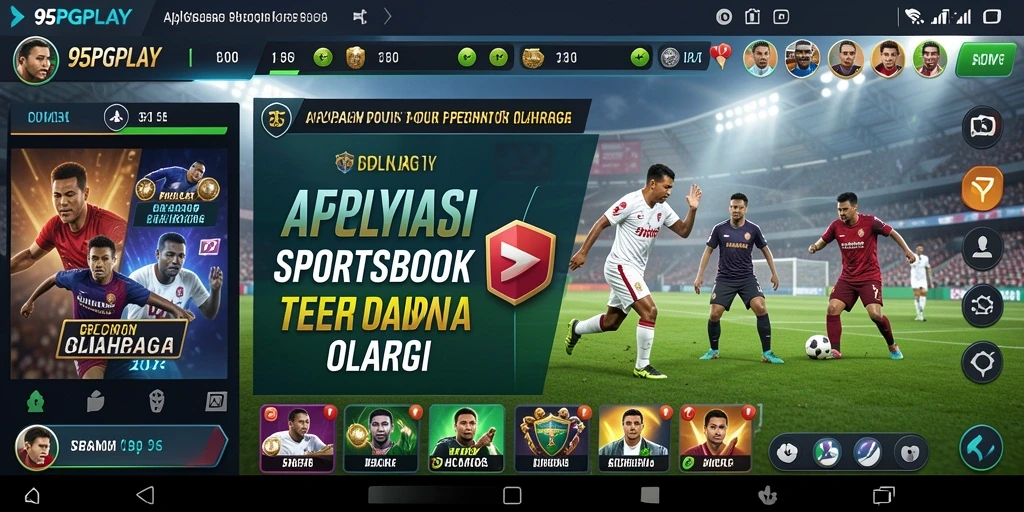 Tampilan utama 95PGPLAY menampilkan opsi taruhan olahraga yang lengkap.