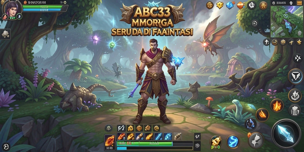 Tangkapan layar gameplay ABC33 menunjukkan pertempuran seru dan grafis menakjubkan.