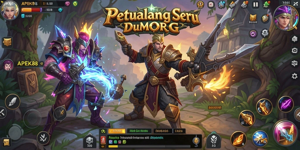 Tampilan menarik dari gameplay APEK88 dalam dunia MMORPG.
