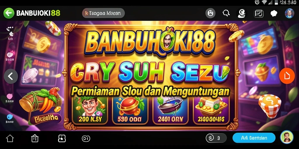 Tampilan gameplay menarik dari BANBUHOKI88 dengan fitur Slot.