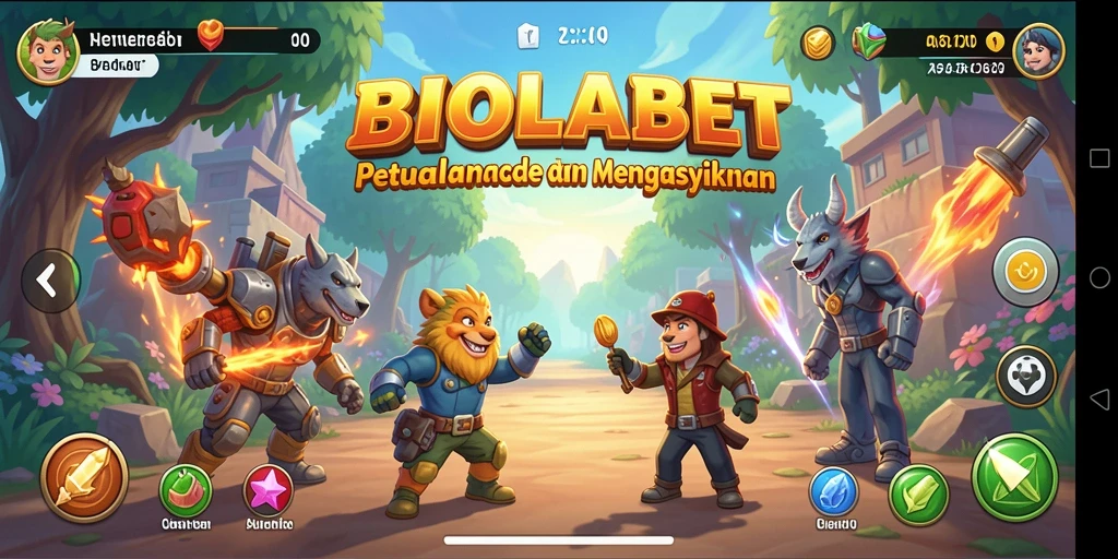 Tangkapan layar BIOLABET menampilkan aksi seru dalam gameplay Arcade.
