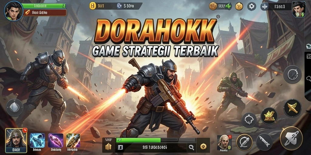 Tangkapan layar DORAHOKI menampilkan aksi strategi yang mendebarkan.