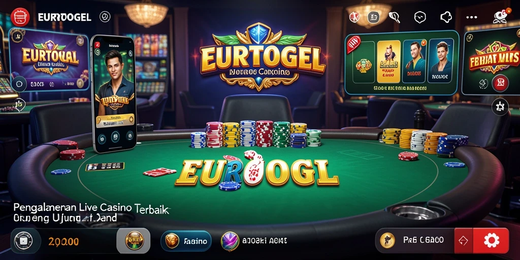 Visual gameplay Live Casino di EUROTOGEL yang mendebarkan.