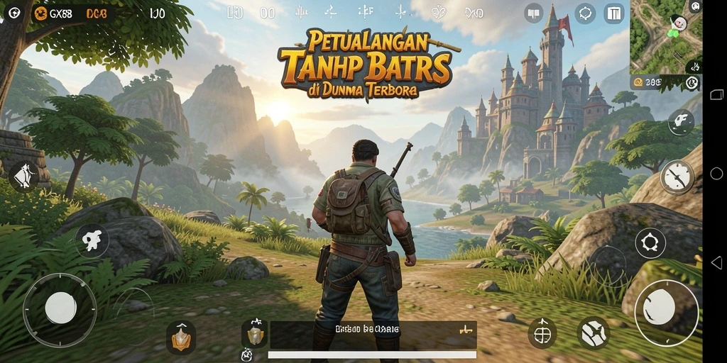 Gameplay GX88 menunjukkan petualangan seru di dunia terbuka yang luas.