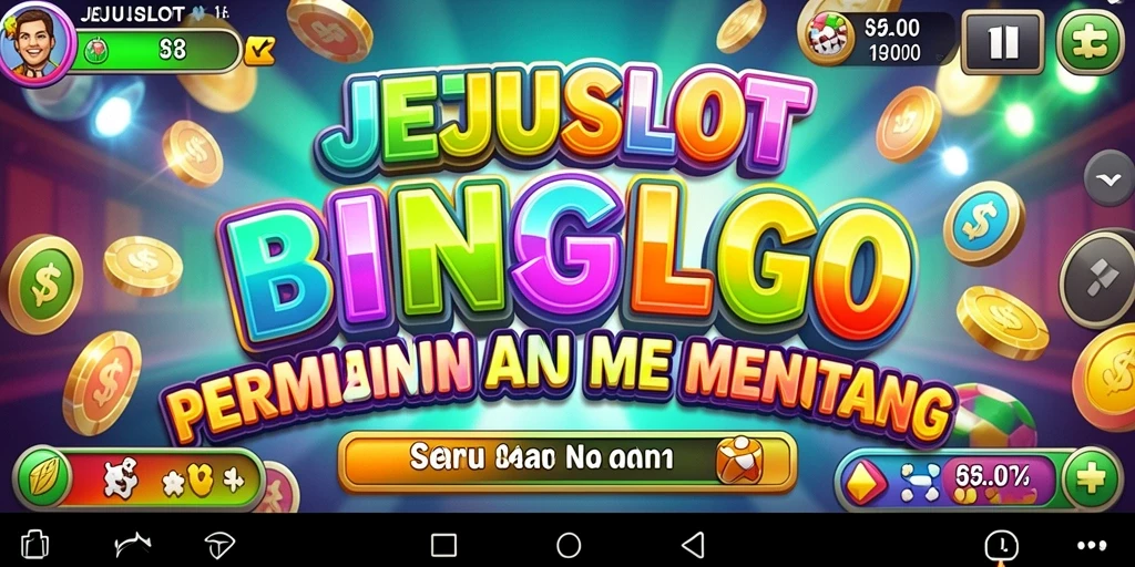 Tangkapan layar utama JEJUSLOT menampilkan suasana seru permainan Bingo.