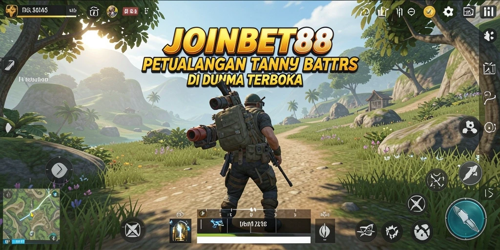 Screenshot gameplay <strong>JOINBET88</strong> menampilkan petualangan seru di dunia terbuka.