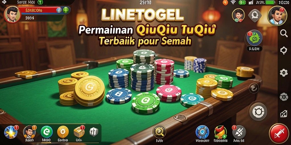 Tampilan menarik gameplay LINETOGEL dengan QiuQiu seru.