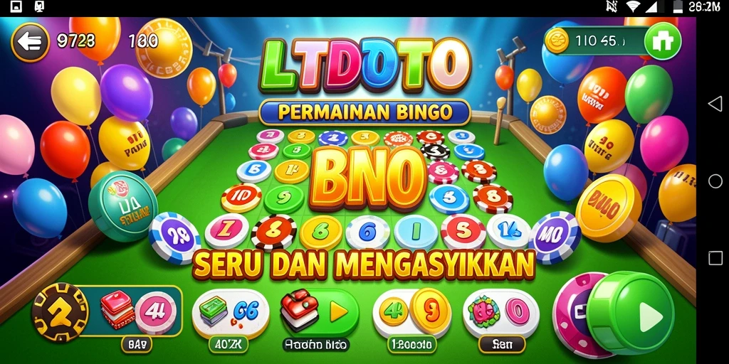 Screenshot LTDTOTO menampilkan gameplay Bingo yang menyenangkan dan interaktif.