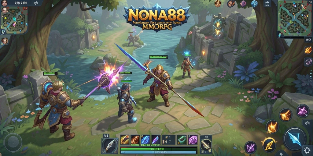 Screenshot gameplay NONA88 menunjukkan petualangan seru dalam dunia fantasi.