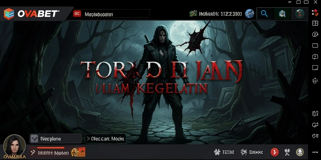 Gameplay seram di dalam dunia penuh kegelapan.