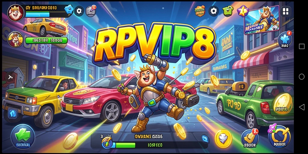 Tampilan gameplay RPVIP8 yang seru dan penuh aksi.