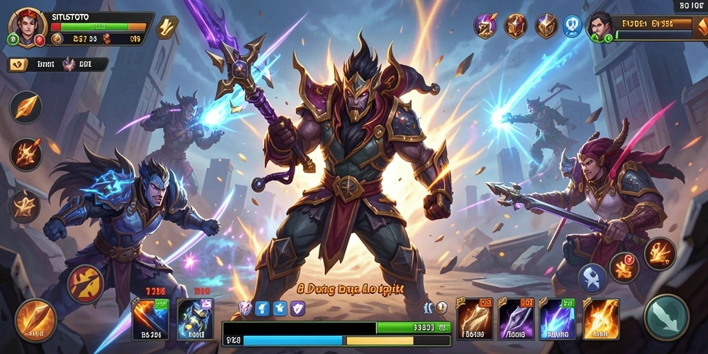Gameplay intens dalam SITUSTOTO dengan aksi pertarungan yang seru.