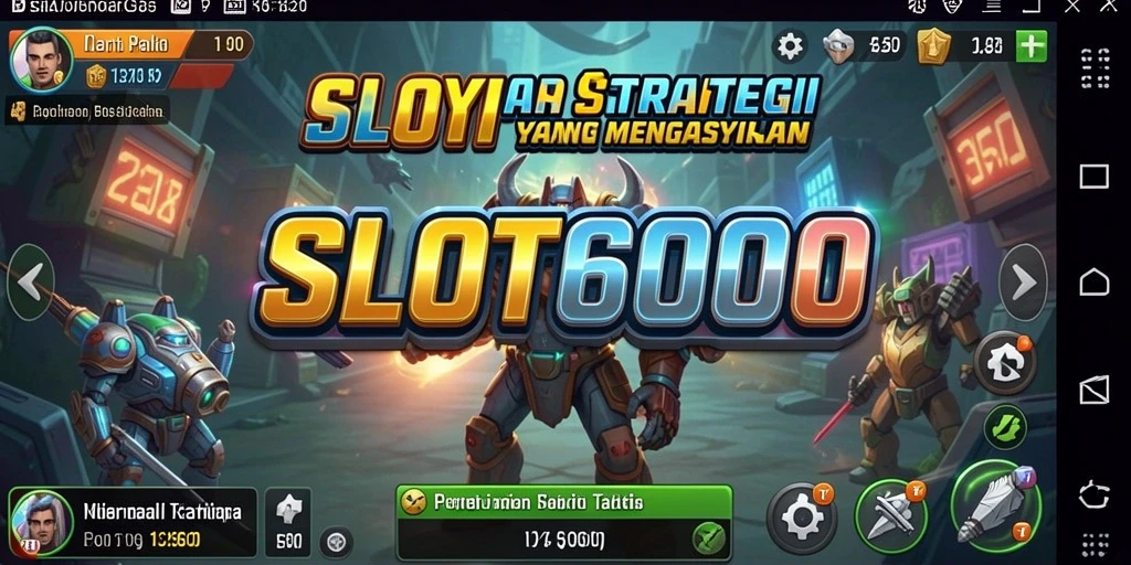 Tampilan action-packed dari gameplay SLOT6000 yang menarik.