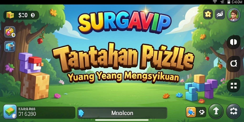 Tampilan gameplay seru dari SURGAVIP yang menguji otak.