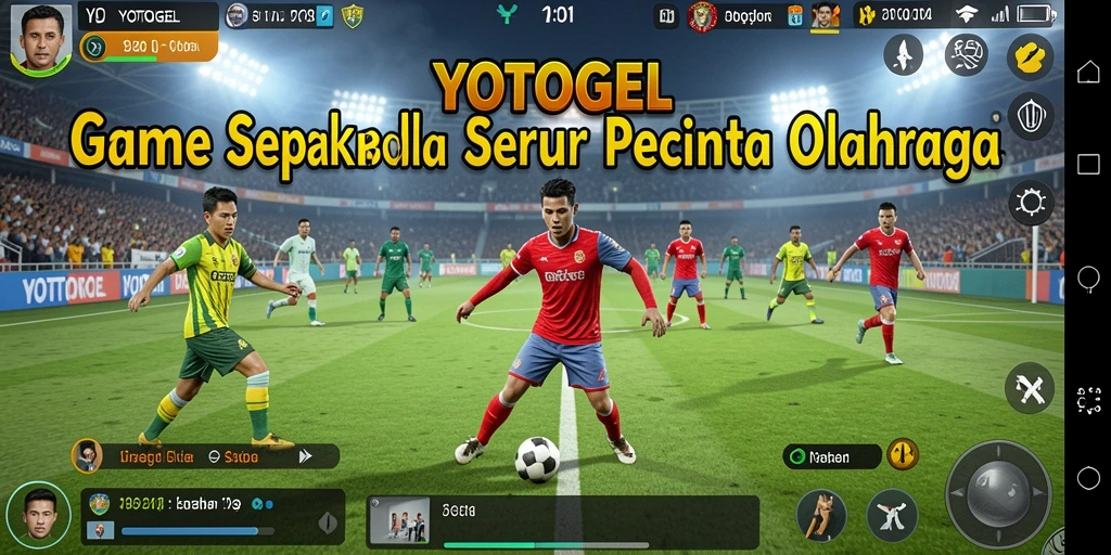 Tampilan gameplay seru dalam YOTOGEL yang menggambarkan aksi di lapangan.